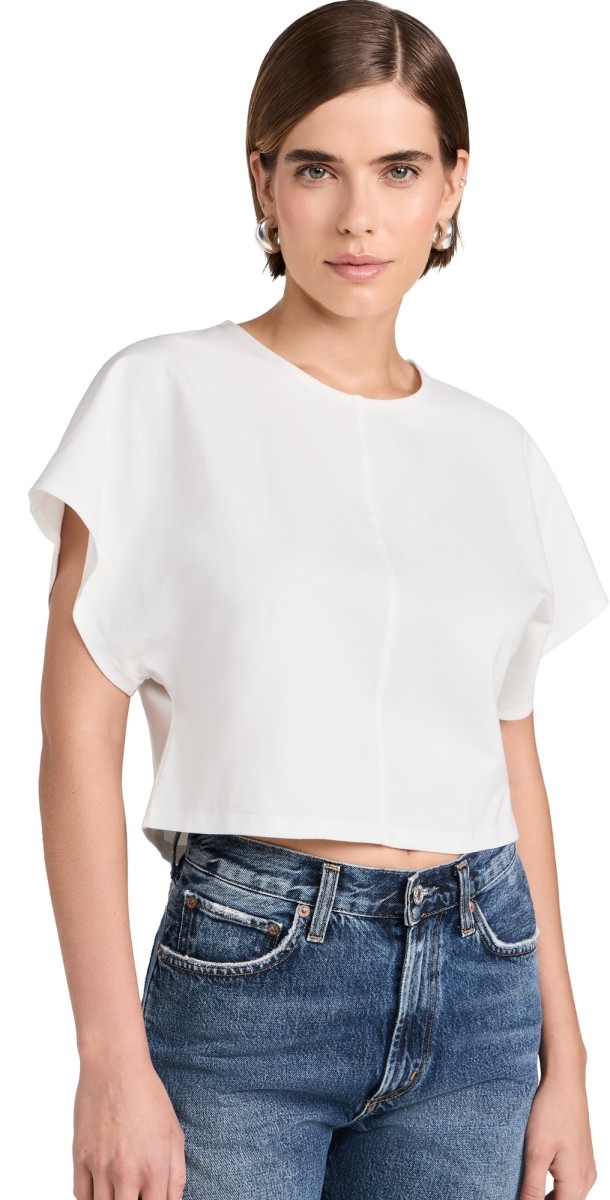 Apiece Apart Luju Crop Tee Cream