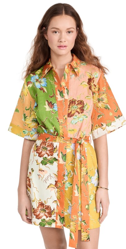 Alemais Hotel Lamu Spliced Mini Dress Multi