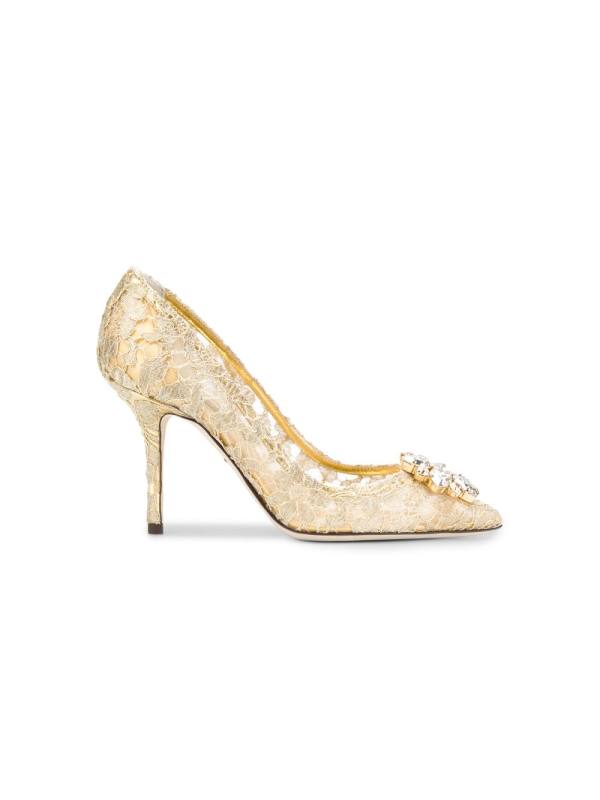 90mm lace rainbow pumps