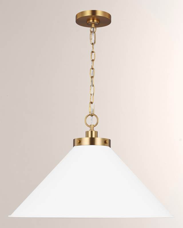 Wellfleet Medium Wide Pendant By Chapman & Myers