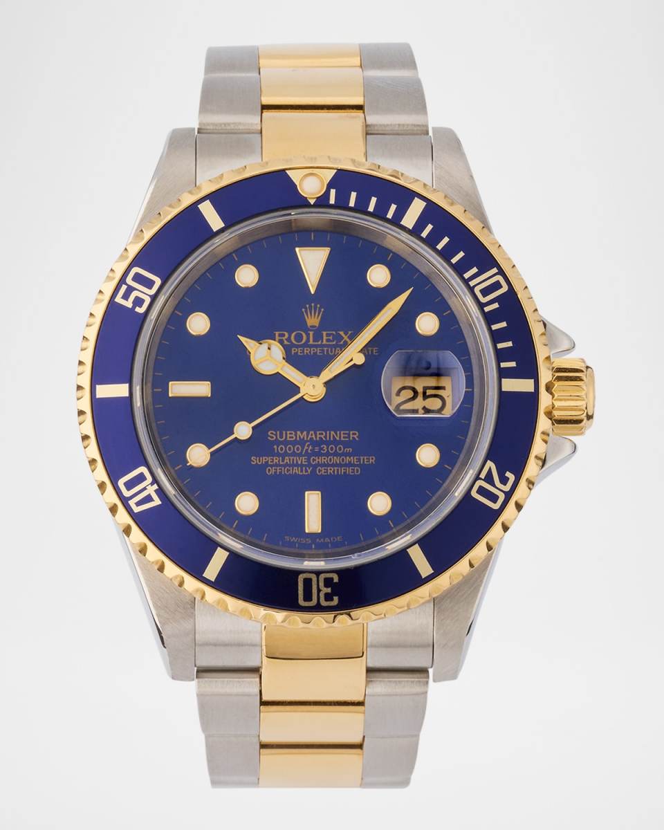 Rolex Stainless Steel and Yellow Gold Submariner Date 40mm Vintage 2003 Watch