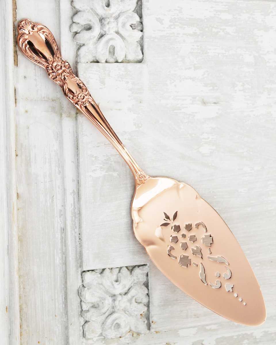 Vintage-Inspired Copper Pie Server
