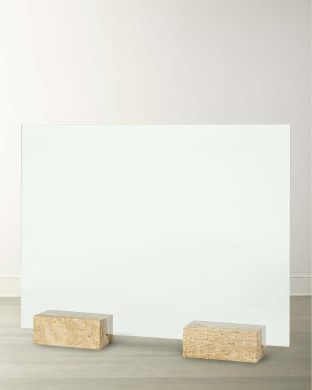 Cordell Travertine Fireplace Screen