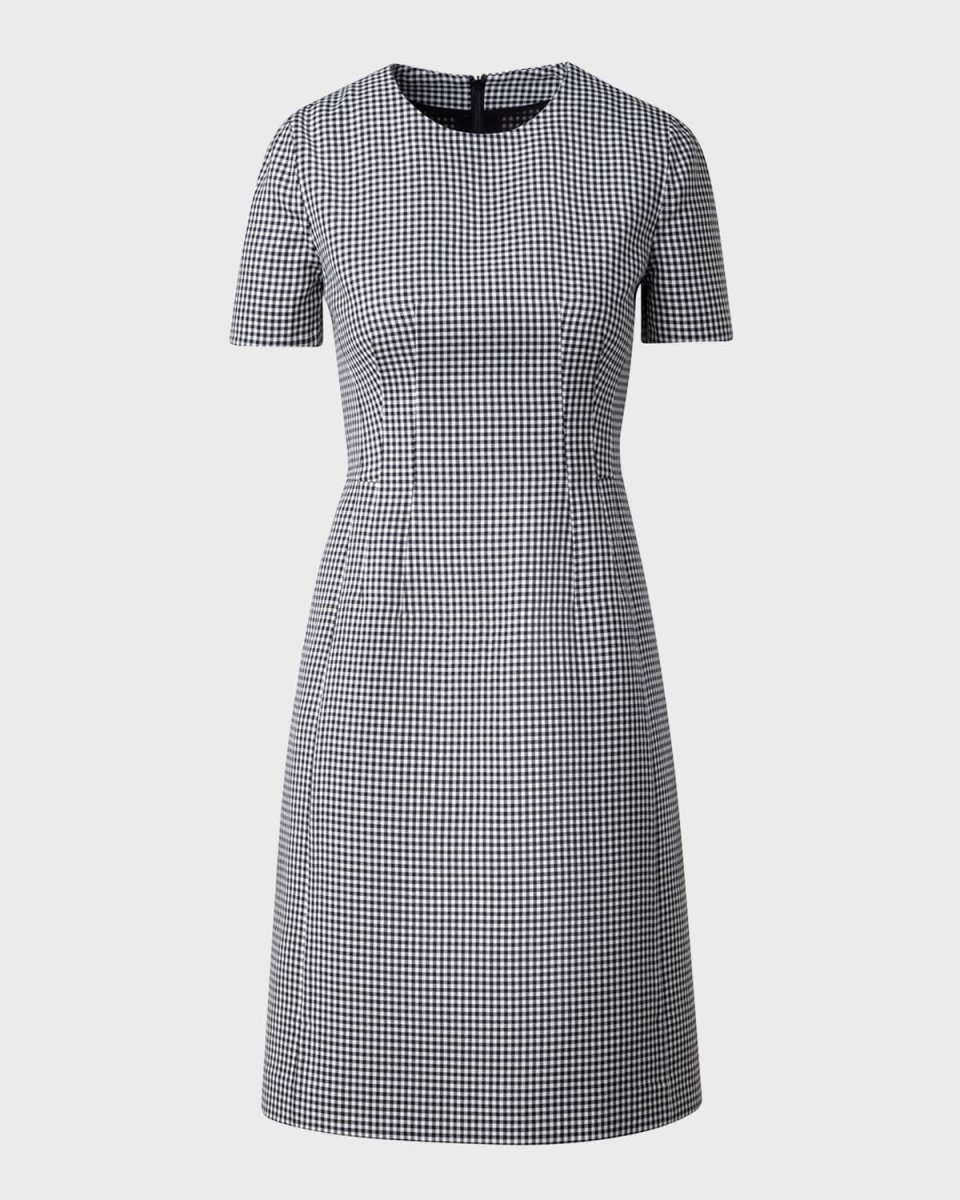 Double-Face Wool Tailored Sheath Dress