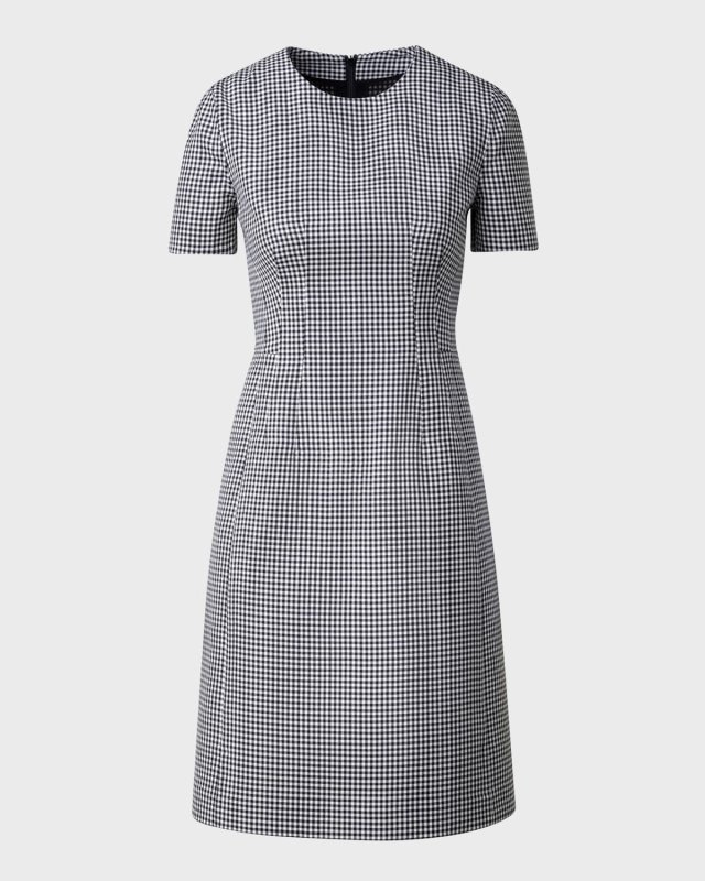 Double-Face Wool Tailored Sheath Dress