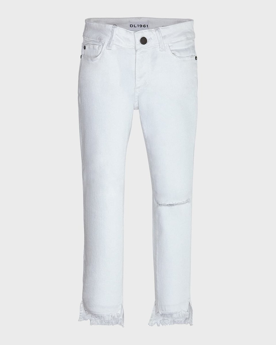 Girl's Chloe Knee-Ripped Jeans, Size 2-6