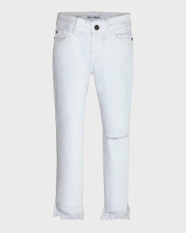 Girl's Chloe Knee-Ripped Jeans, Size 2-6