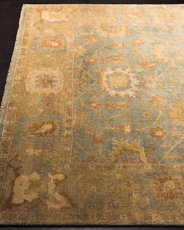 Vegetable Vine Oushak Rug, 10' x 14'
