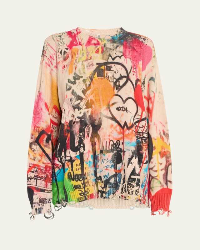 Distressed Boyfriend Sweater