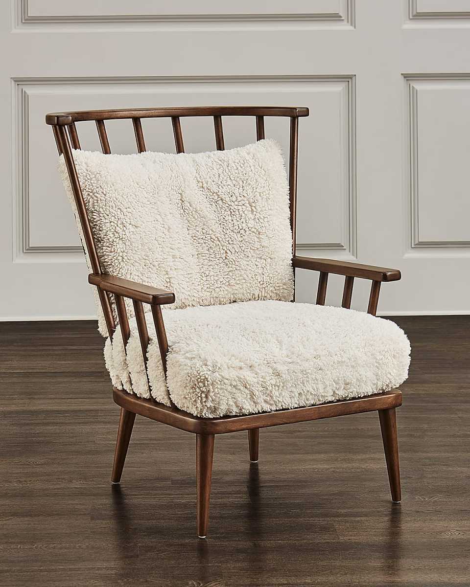 Graham Faux Shearling Chair