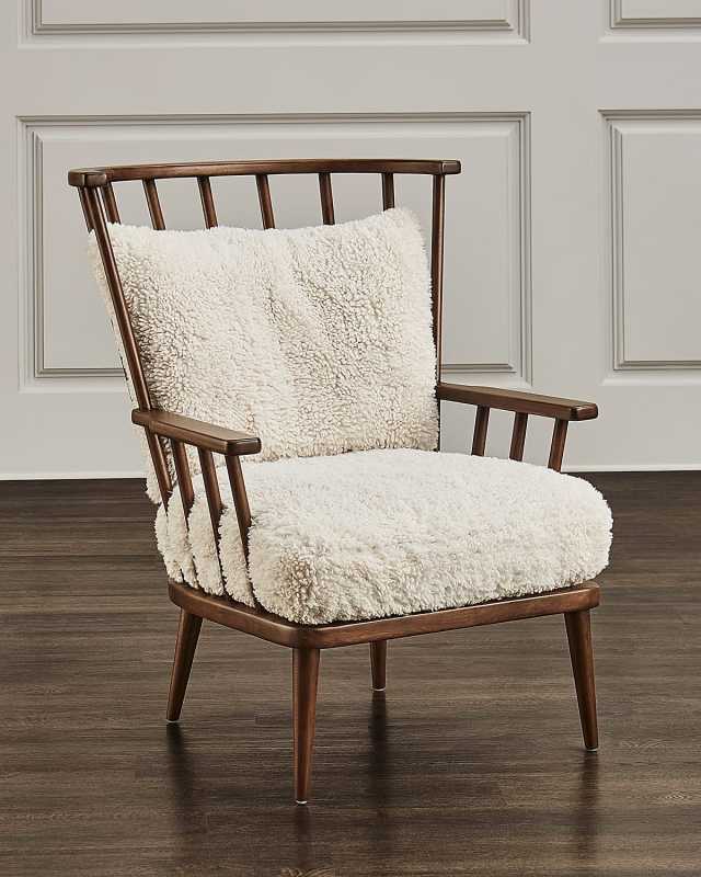 Graham Faux Shearling Chair