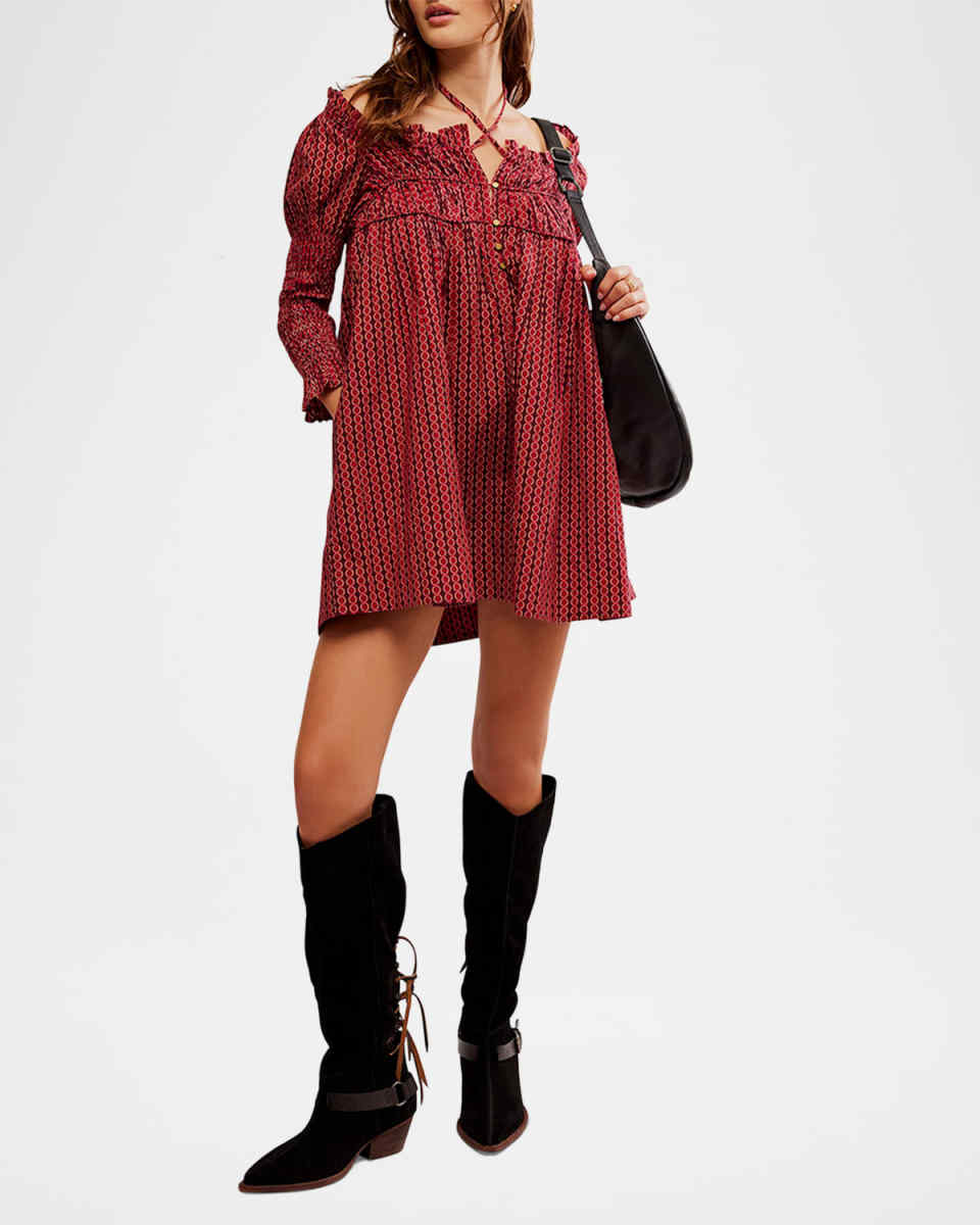 Star Dip Mini Dress