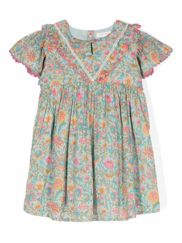 Siloe floral-print dress