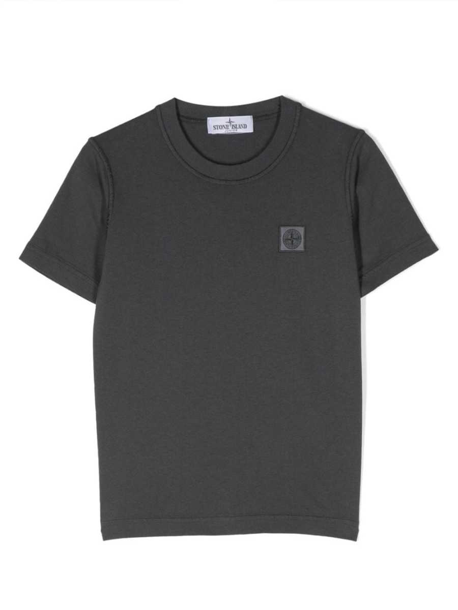 logo-patch cotton T-shirt