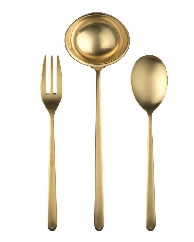 Linea Ice Oro 3-Piece Serving Set