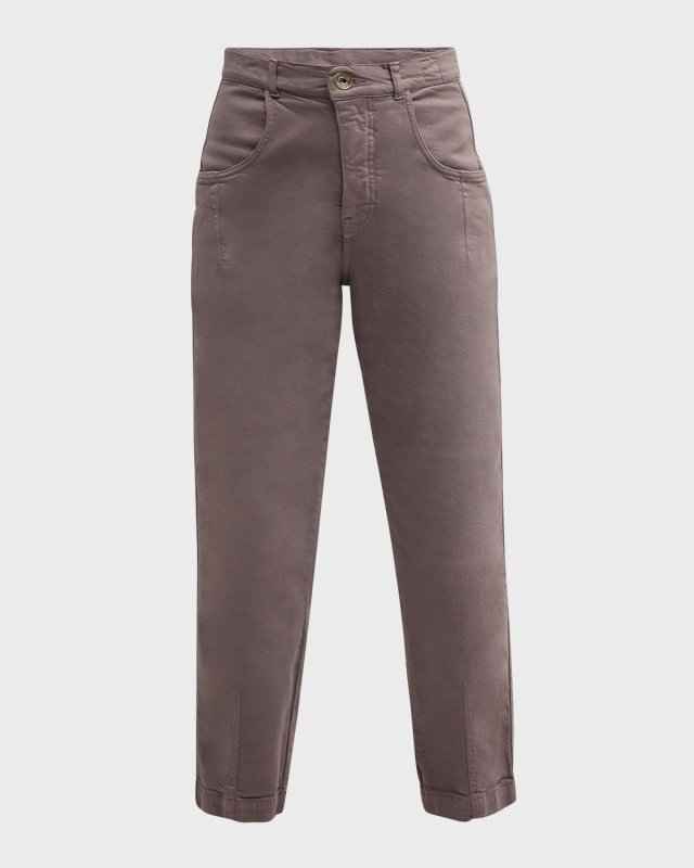 High-Rise Cropped Pants