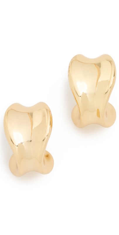 Jenny Bird Chunky Doune Hoops High Polish Gold
