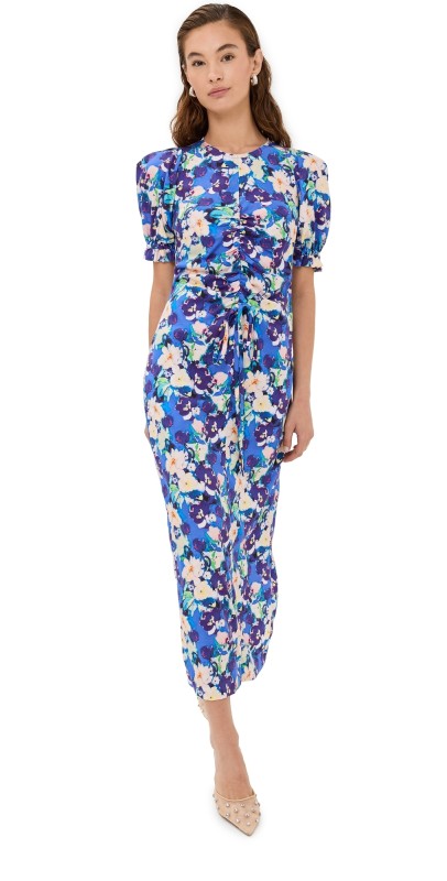 Kika Vargas Erin Dress Blue Pansy Tencel Blue Pansy