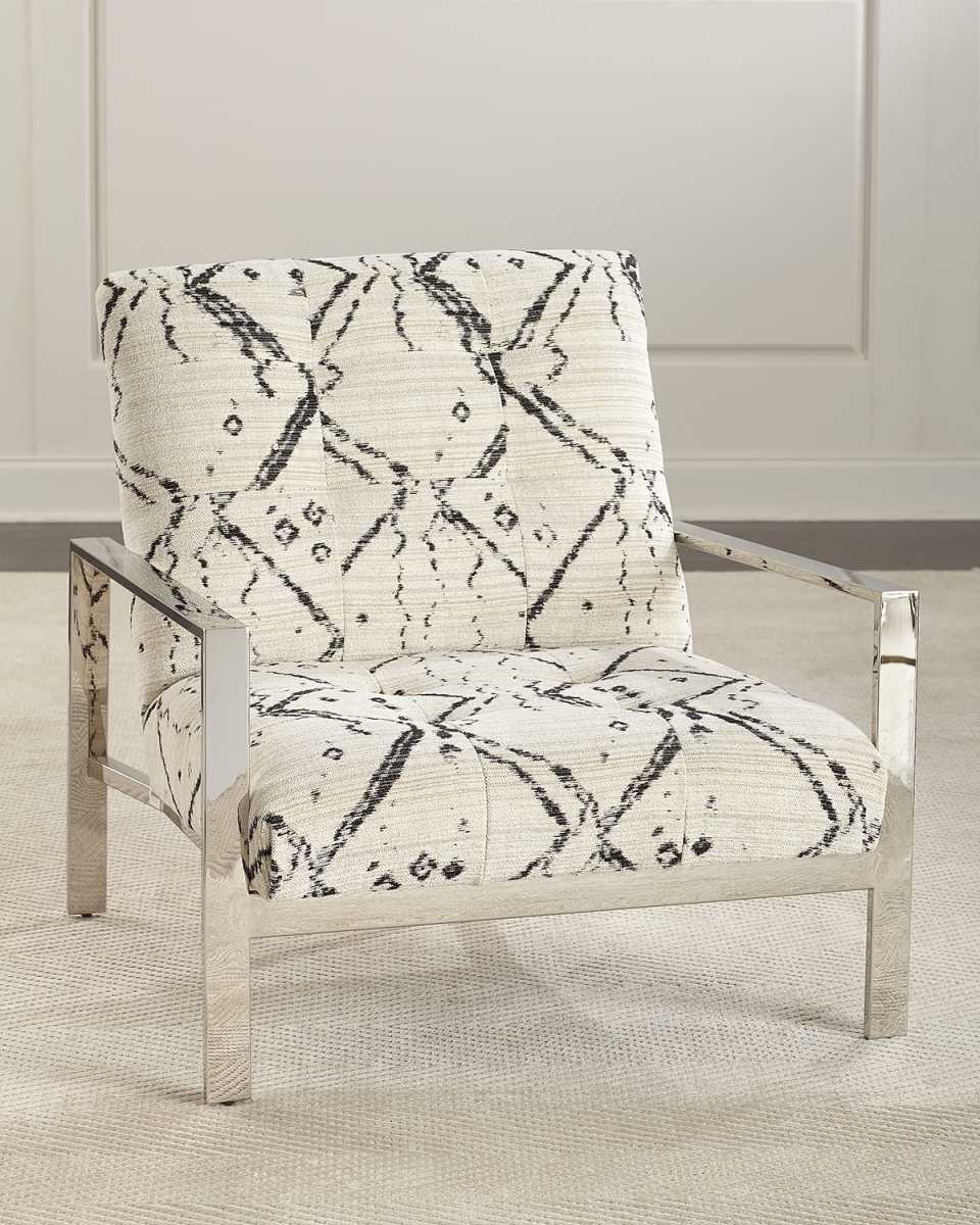 Chrome Inkwell Accent Chair