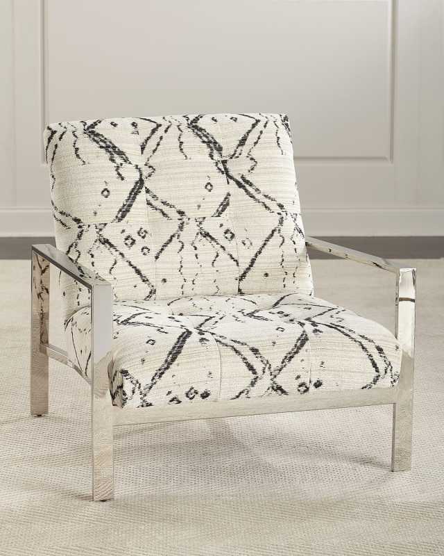 Chrome Inkwell Accent Chair