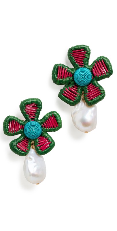Lizzie Fortunato Crown Daisy Earrings In Macaw Multi