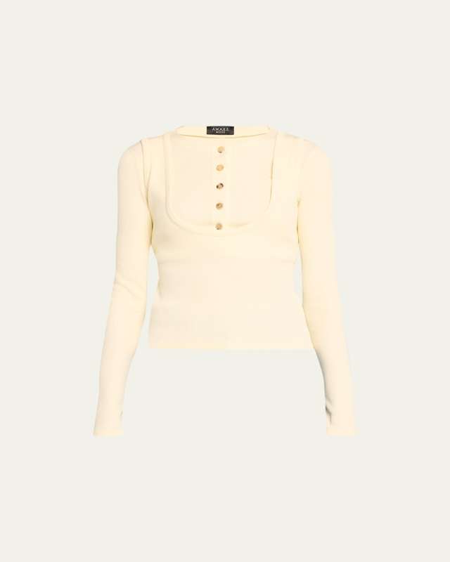Double-Effect Button-Front Top