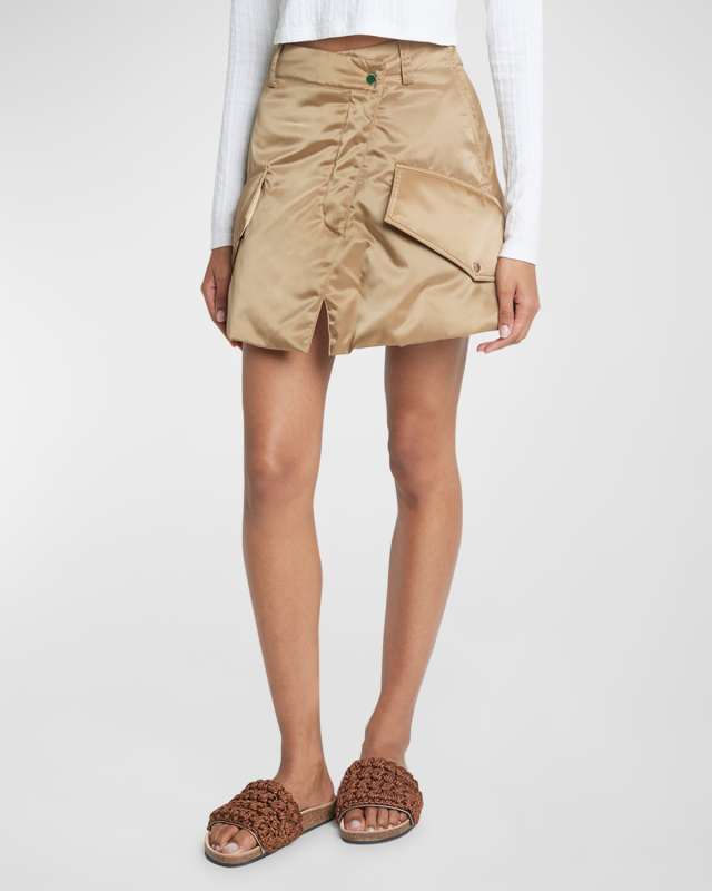 Padded Cargo Mini Skirt