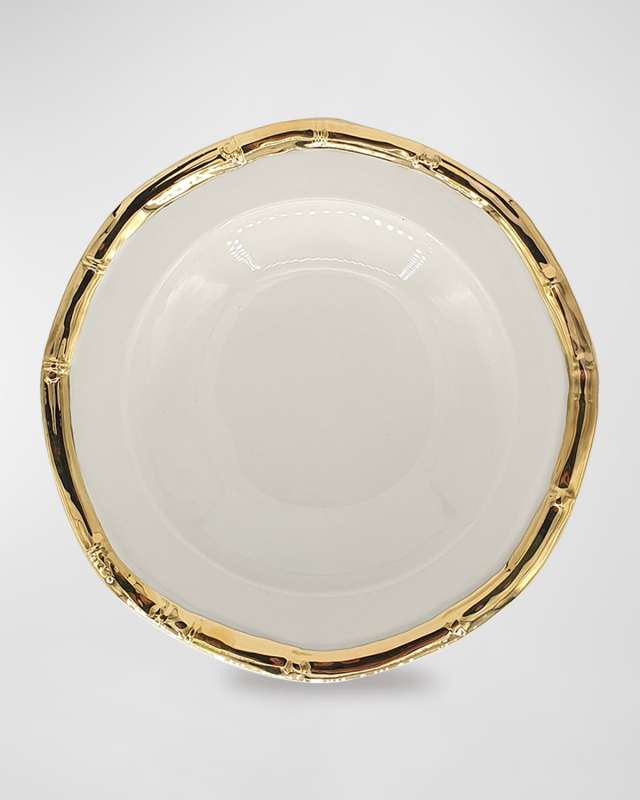 Bamboo Gold Dessert Plate, Set of 4