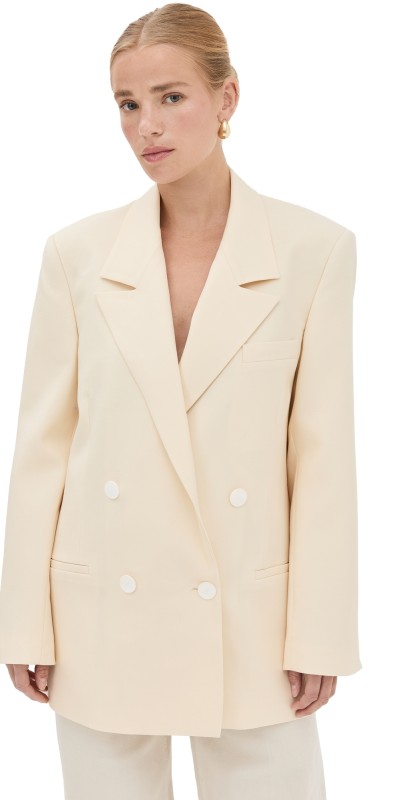 Róhe Double Breasted Blazer Off-White