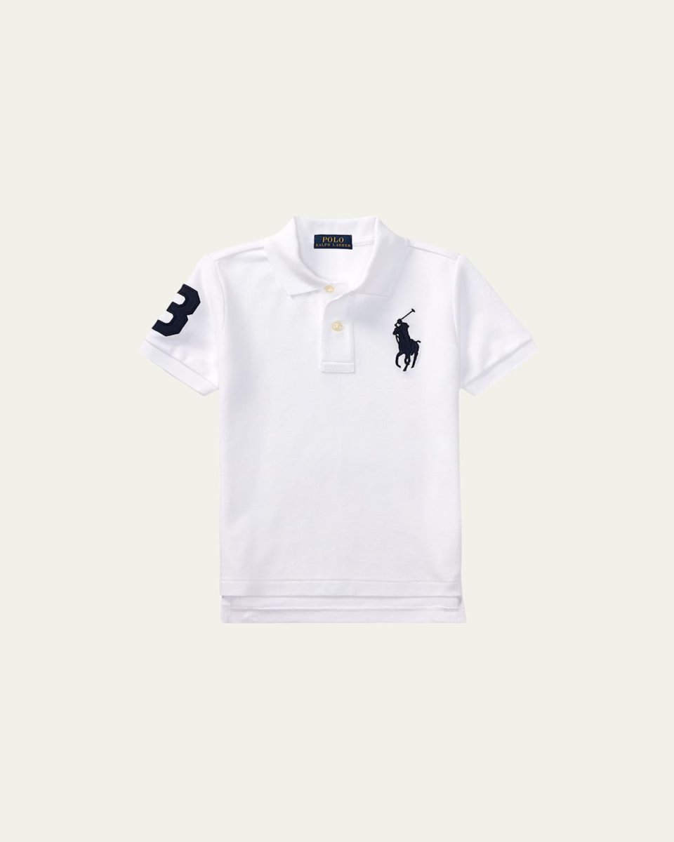 Boy's Big Pony Pique Knit Polo, Size 2-7