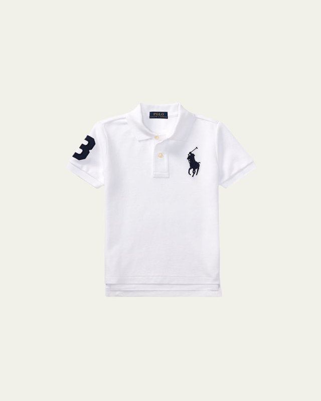 Boy's Big Pony Pique Knit Polo, Size 2-7