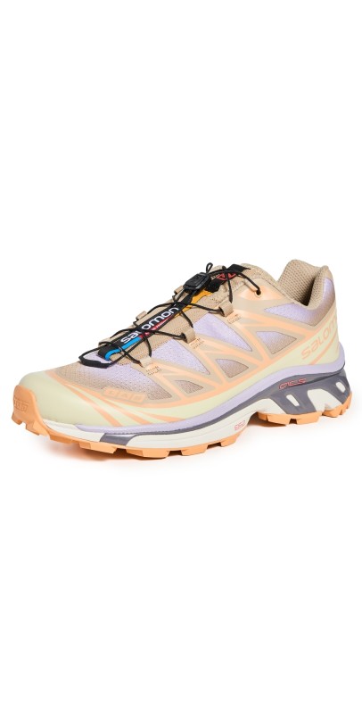 Salomon Xt-6 Skyline Sneakers White Pepper/Peach Quartz/Orch