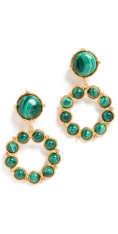 Sylvia Toledano Flower Candies Earrings Malachite