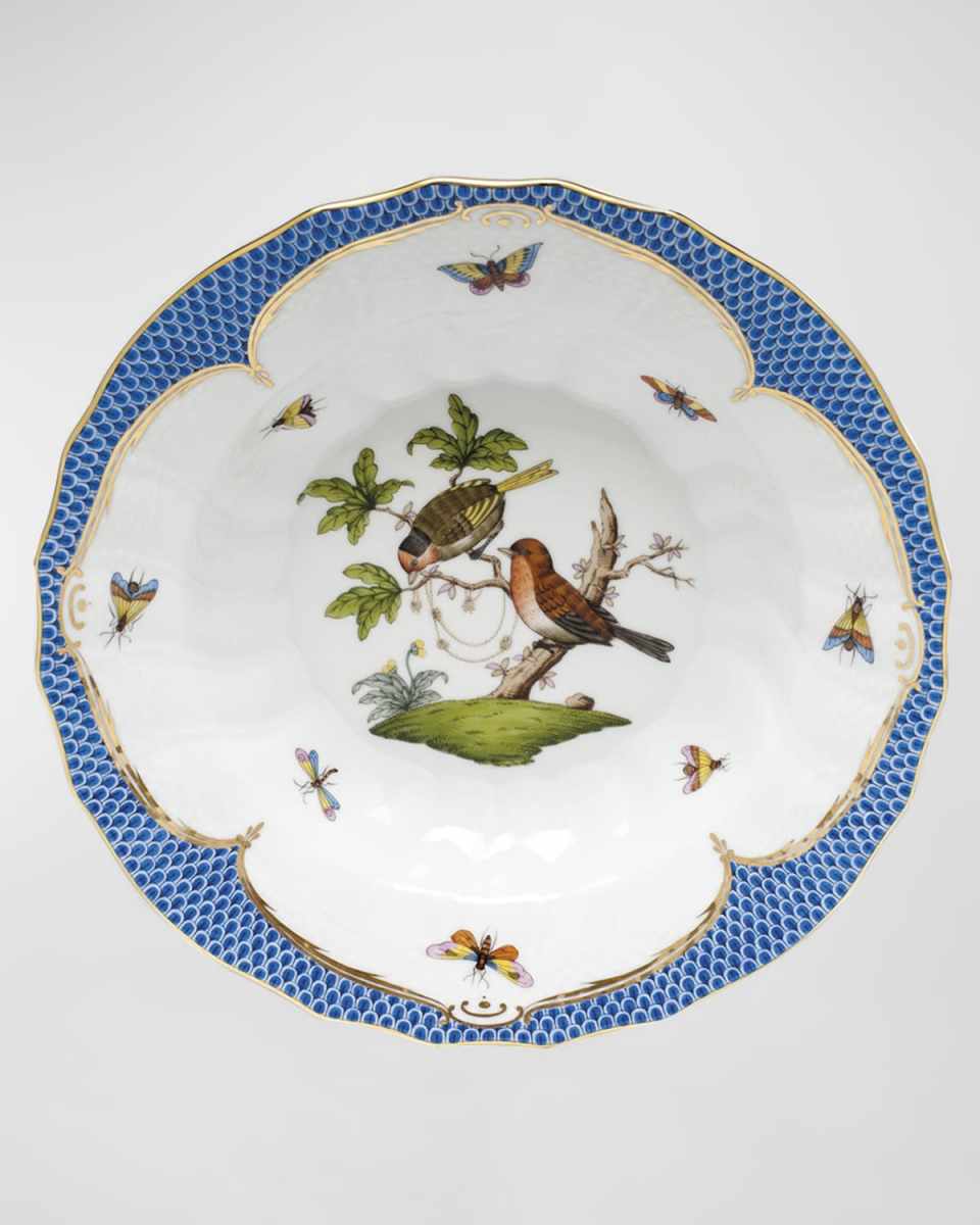 Rothschild Blue Motif 10 Rim Soup Bowl