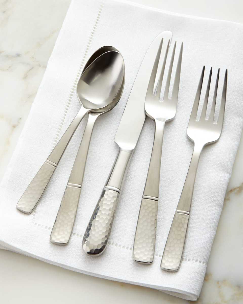 5-Piece Carine Flatware Place Setting - Bright Satin