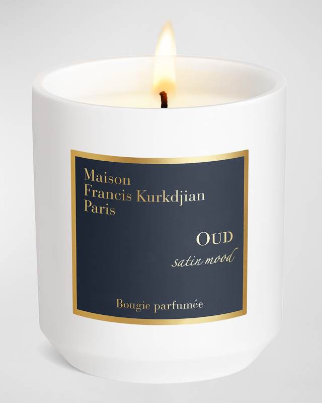 Oud Satin Mood Ceramic Candle, 9.8 oz.