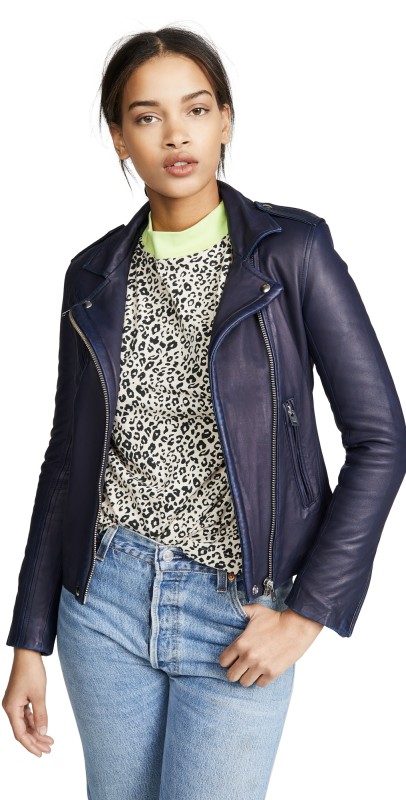 IRO Han Leather Jacket Black