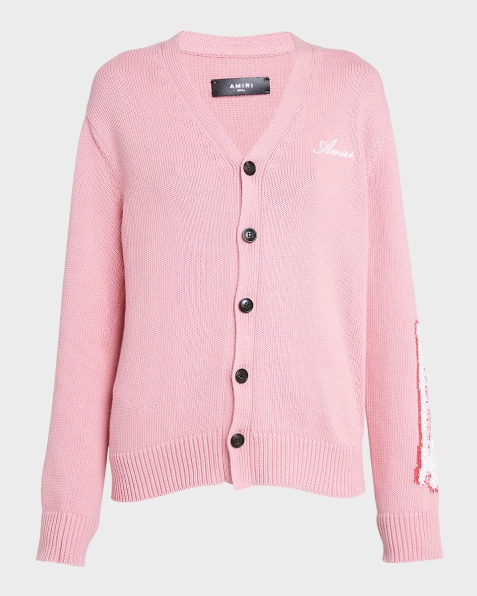 Bones Patch V-Neck Cardigan