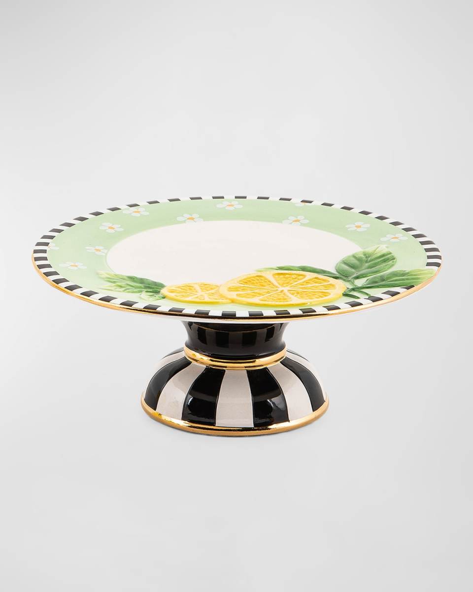Lemon Pedestal Platter, Small