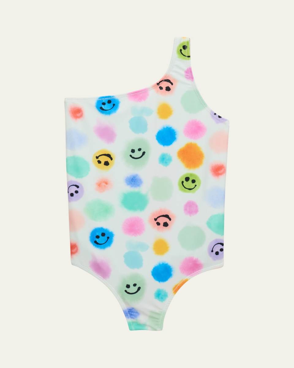 Girl's Nai One-Shoulder Swimsuit