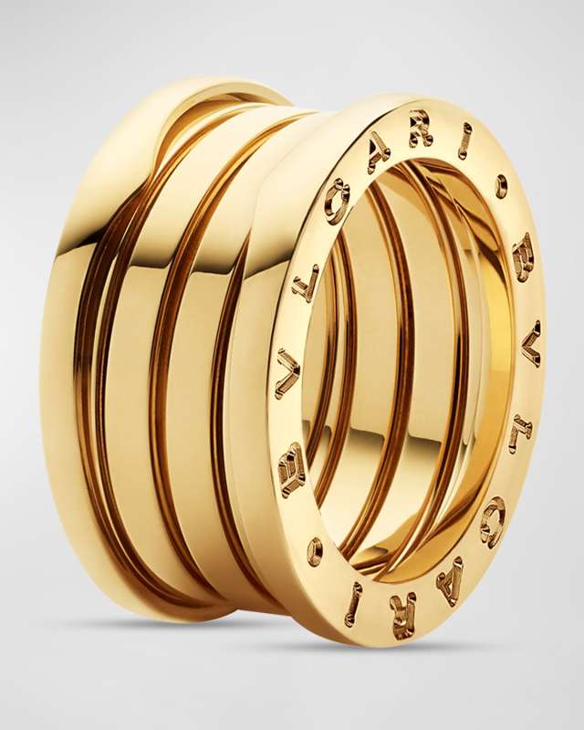 B. Zero1 18K Yellow Gold 4-Band Ring