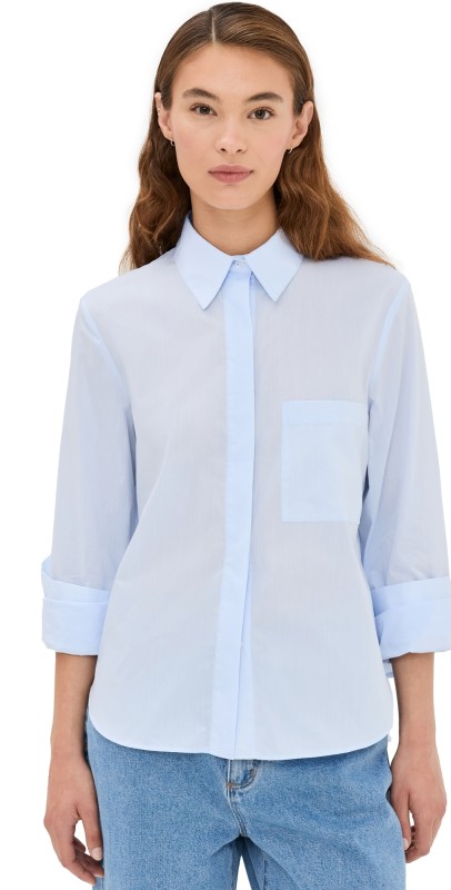 TWP Boyfriend Shirt White