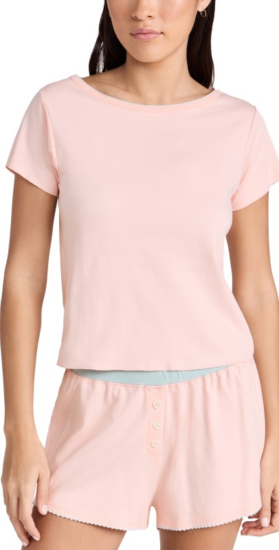 Cozyland by Morgan Lane Baby Jean Tee Blush