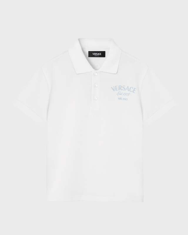 Boy's Logo-Print Polo Shirt, Size 4-