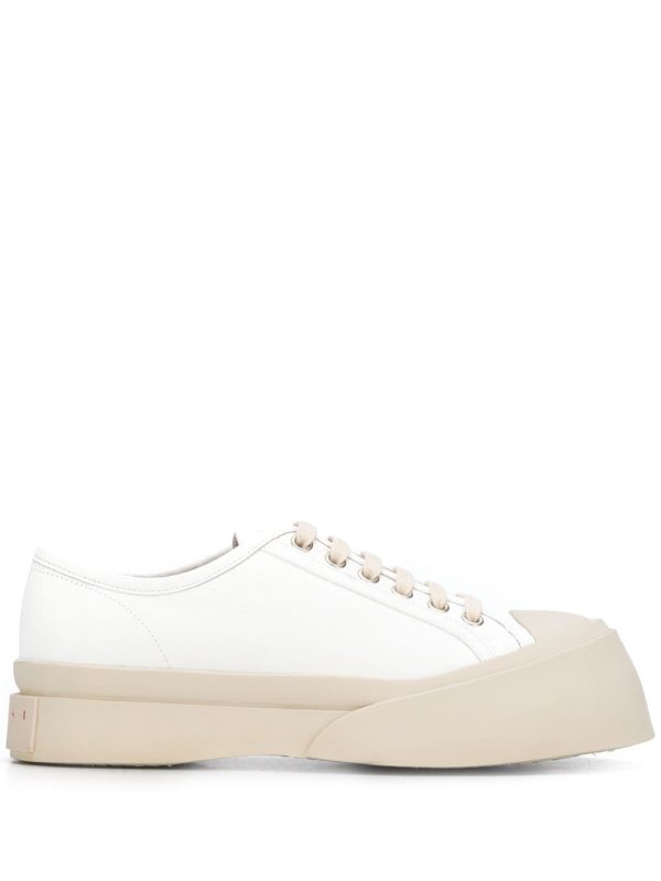 Pablo leather lace-up sneakers