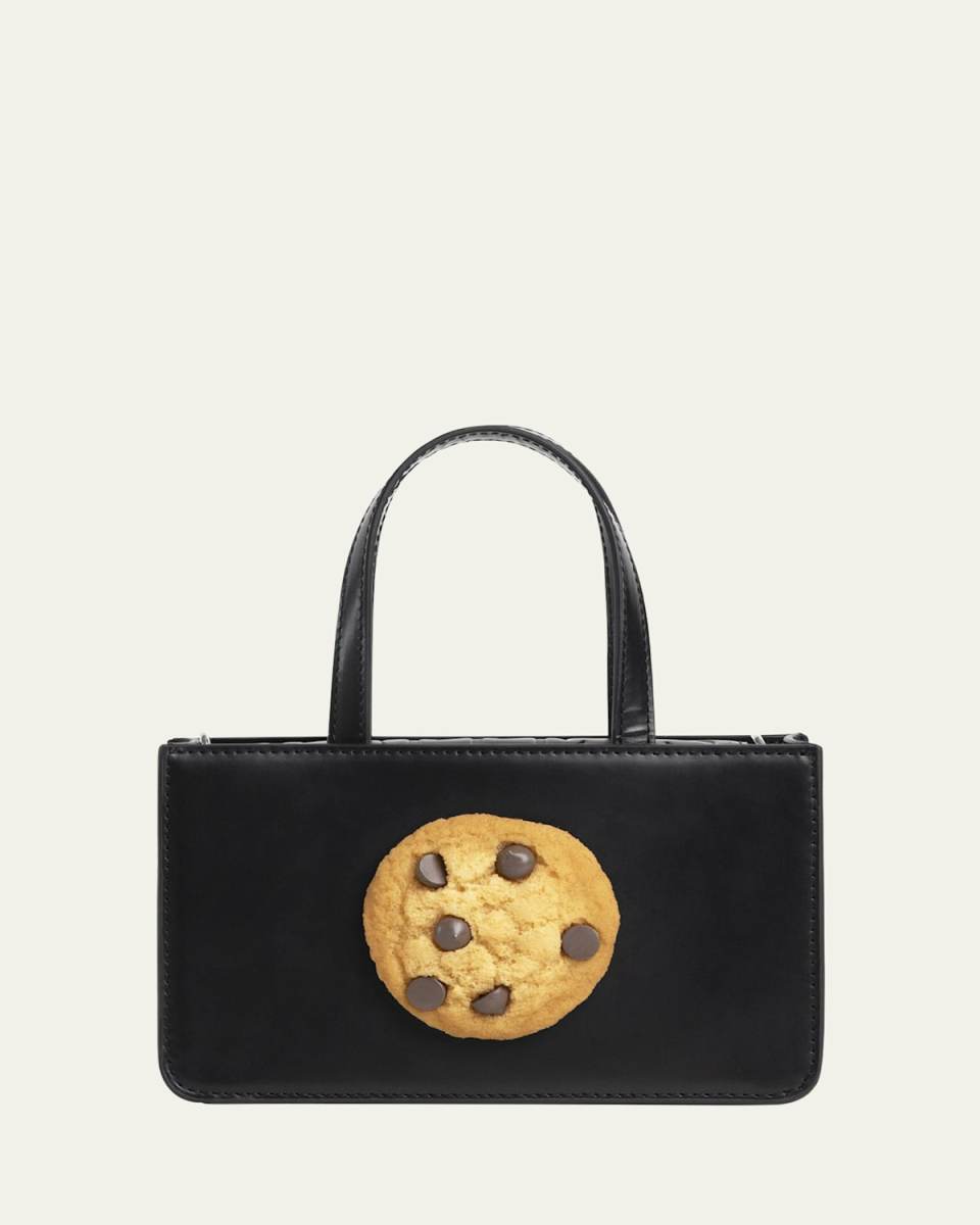 Small Cookie Leather Top-Handle Bag