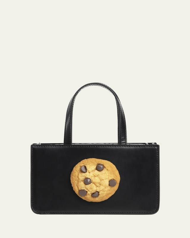 Small Cookie Leather Top-Handle Bag