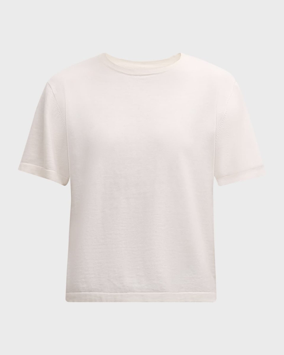 Cotton Cashmere Crewneck T-Shirt