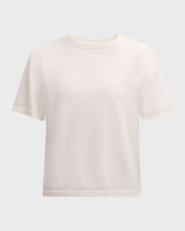Cotton Cashmere Crewneck T-Shirt