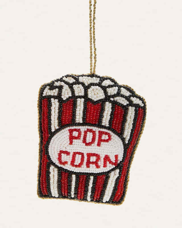 Popcorn Box Beaded Ornament